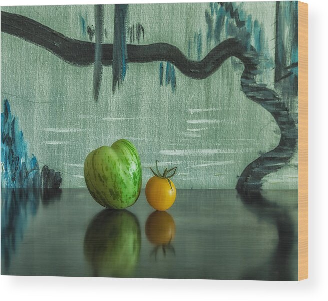 Abstract Wood Print featuring the photograph Heirlooms by Jonathan Nguyen