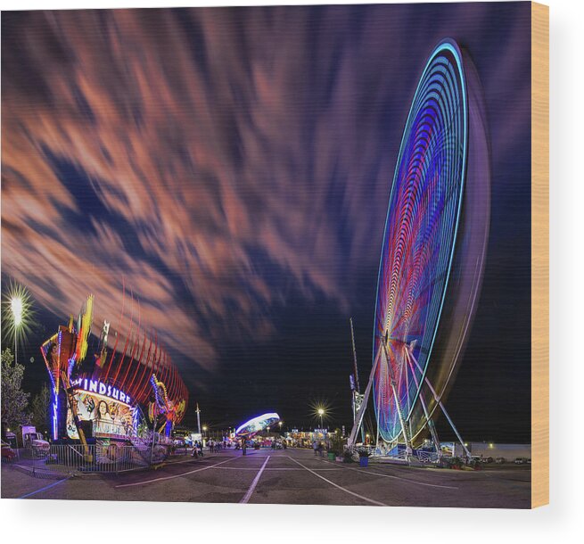 Houston Wood Print featuring the photograph Houston Texas Live Stock Show and Rodeo #5 by Micah Goff