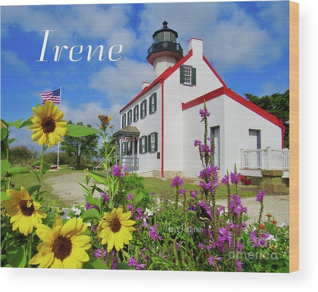 East Point Lighthouse Wood Print featuring the photograph Irene by Nancy Patterson