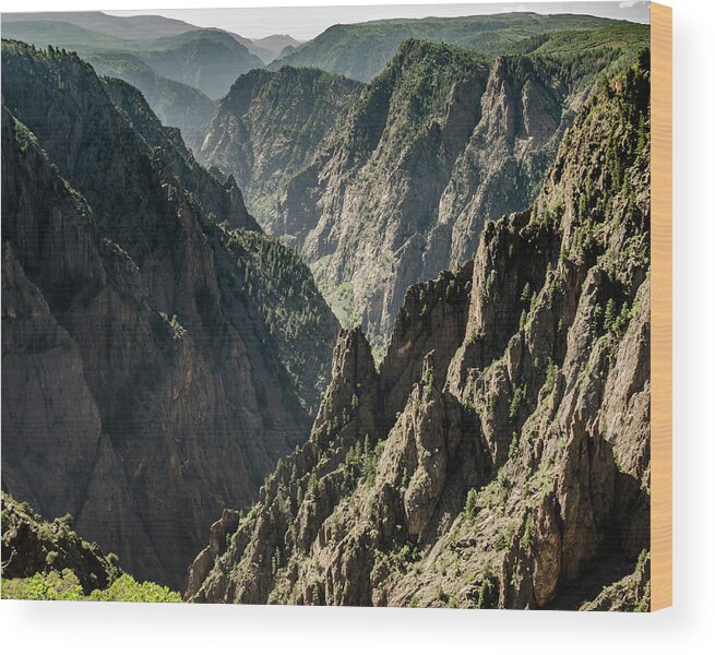 Adventure Wood Print featuring the photograph Jagged Cliffs of Black Canyon by Kelly VanDellen