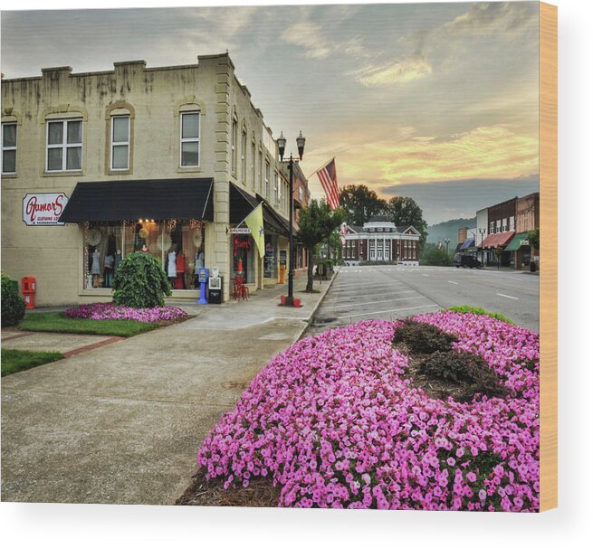 Morning Wood Print featuring the photograph July 4th In Murphy North Carolina by Greg and Chrystal Mimbs