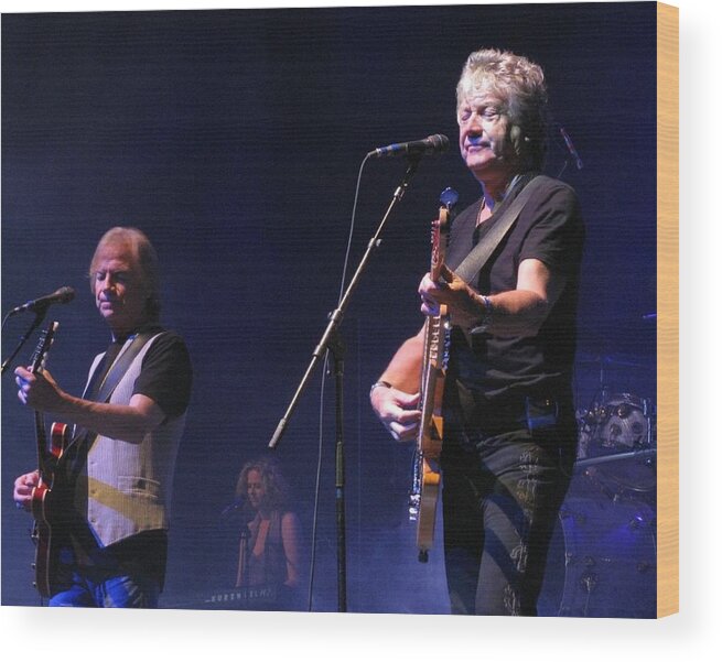 Moody Blues Wood Print featuring the photograph Justin and John of the Moody Blues by Melinda Saminski