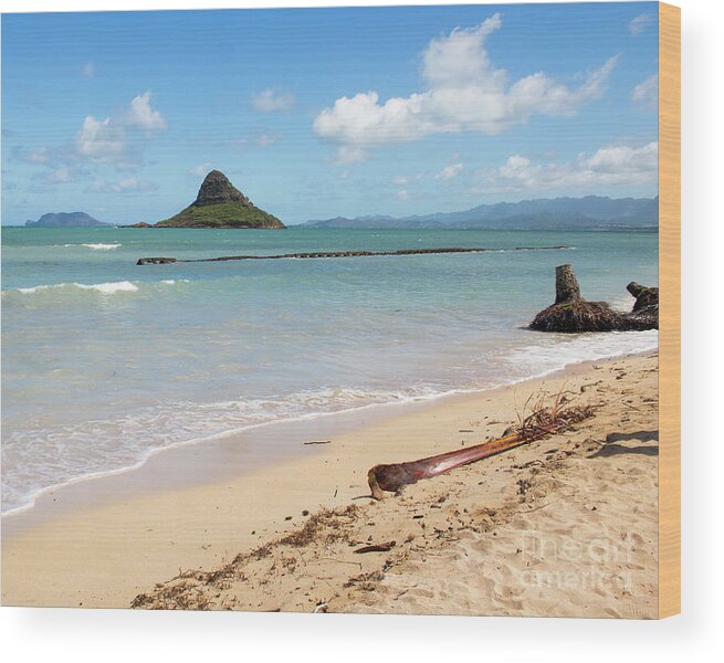 Chinamans Hat Wood Print featuring the photograph Kaneohe Bay by Cheryl Del Toro