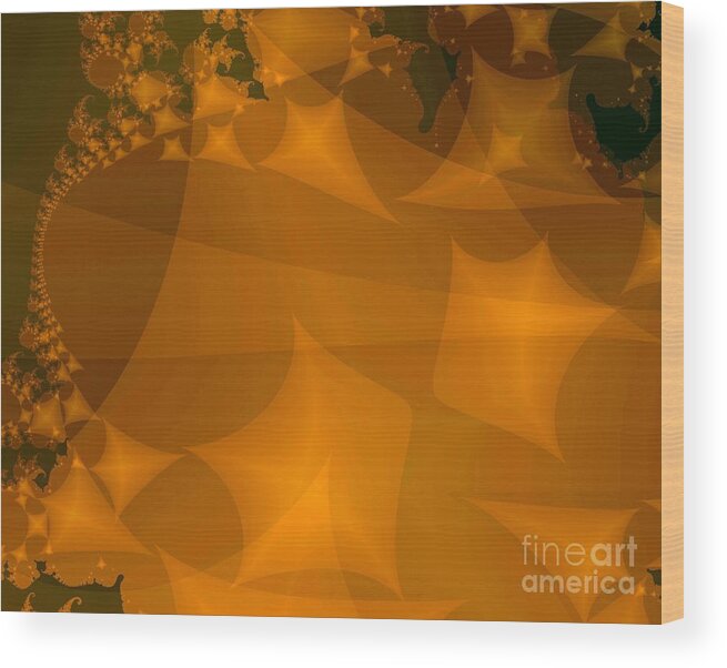 Kites Wood Print featuring the digital art Layered Kite Formations by Ronald Bissett
