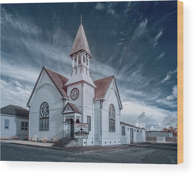 Loretta Wood Print featuring the photograph Loleta Church by Greg Nyquist