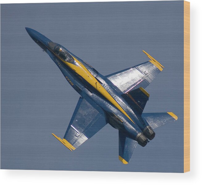Blue Angel Wood Print featuring the photograph Lone Angel by Alan Raasch