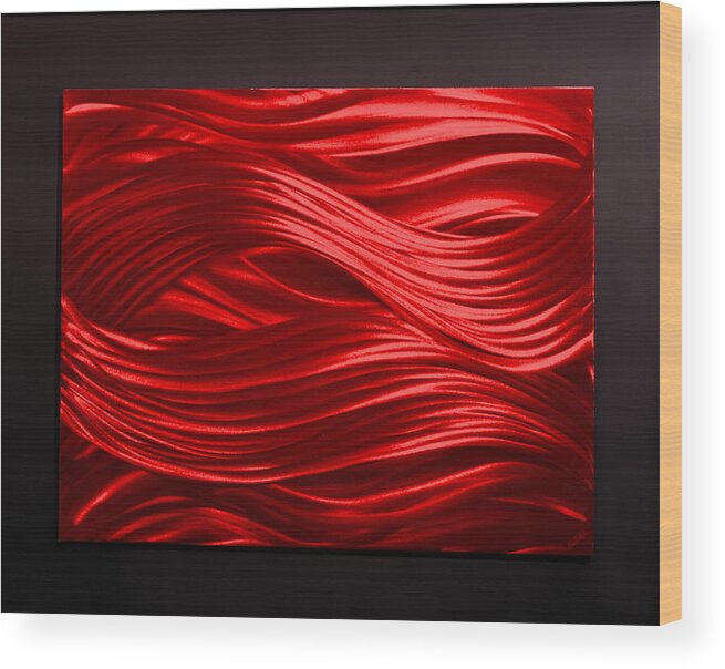 Metal Wood Print featuring the painting Love by Rick Roth