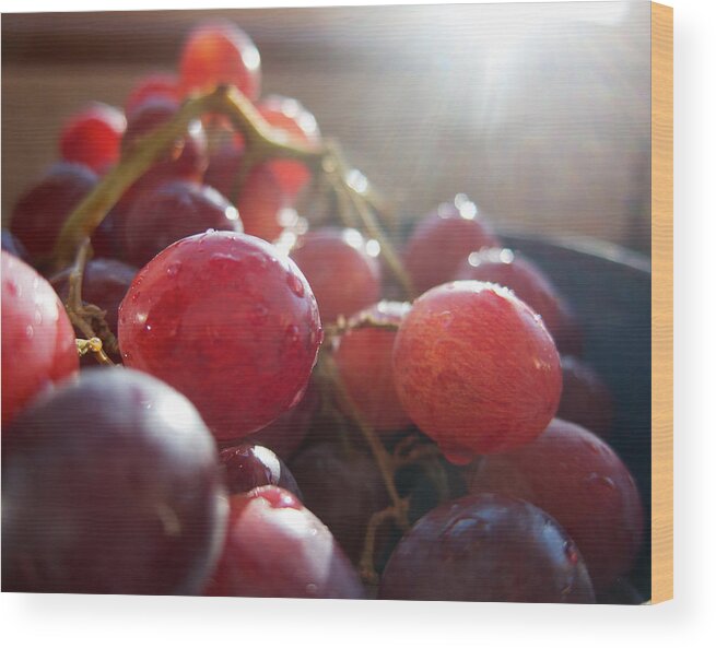 Food Wood Print featuring the photograph Luscious by Mary Lee Dereske