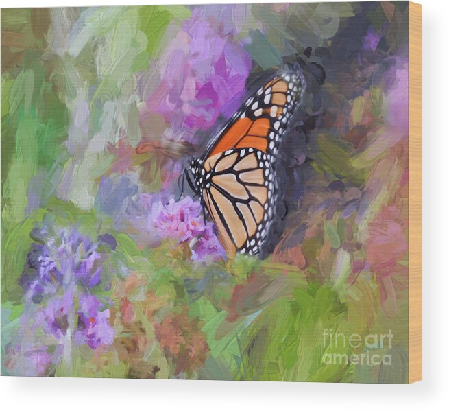 Monarch Wood Print featuring the photograph Magical Monarch Butterfly by Kerri Farley