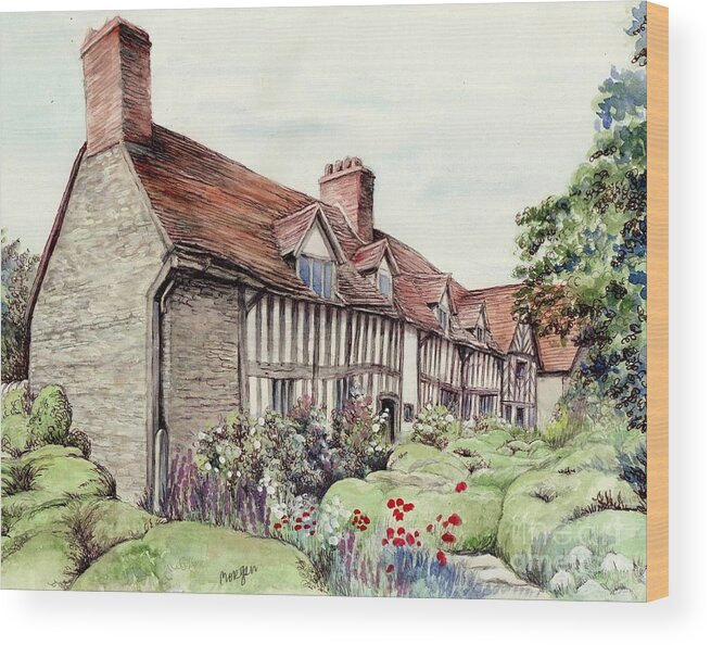 Art Wood Print featuring the painting Mary Ardens Home by Morgan Fitzsimons