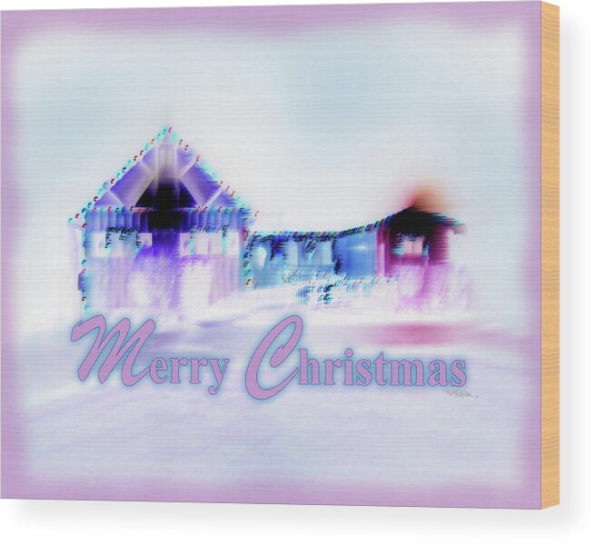 Inspiration Wood Print featuring the photograph Merry Christmas #181 by Barbara Tristan