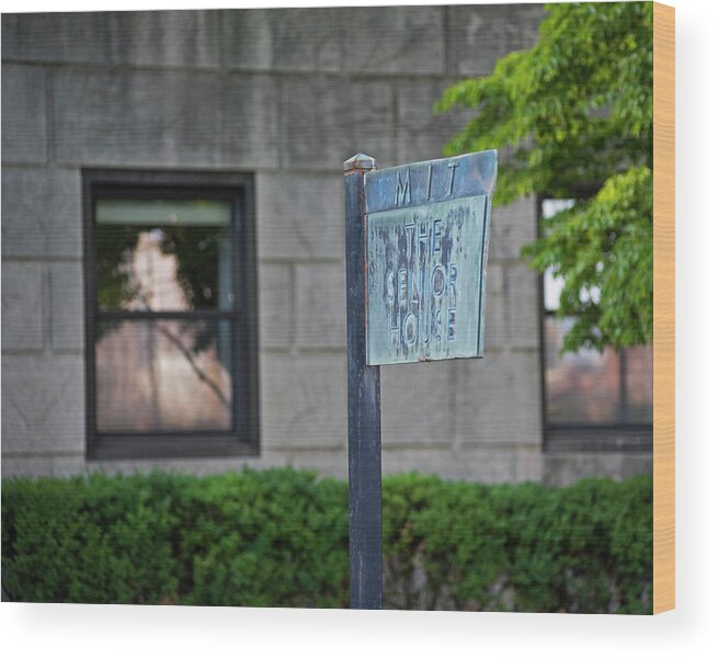 Mit Wood Print featuring the photograph MIT Senior House Charles River Cambridge MA by Toby McGuire