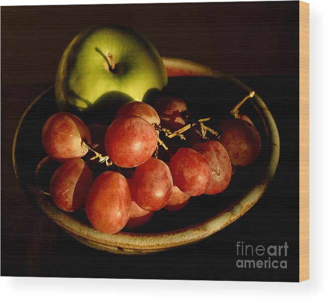 Apple Wood Print featuring the photograph Morning Breakfast by Steve Augustin
