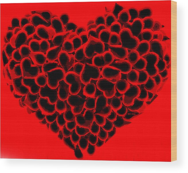 Valentines Wood Print featuring the digital art My Love is Yours by Rafael Salazar