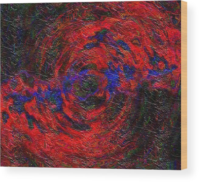 Digital Wood Print featuring the digital art Nebula 1 by Charmaine Zoe