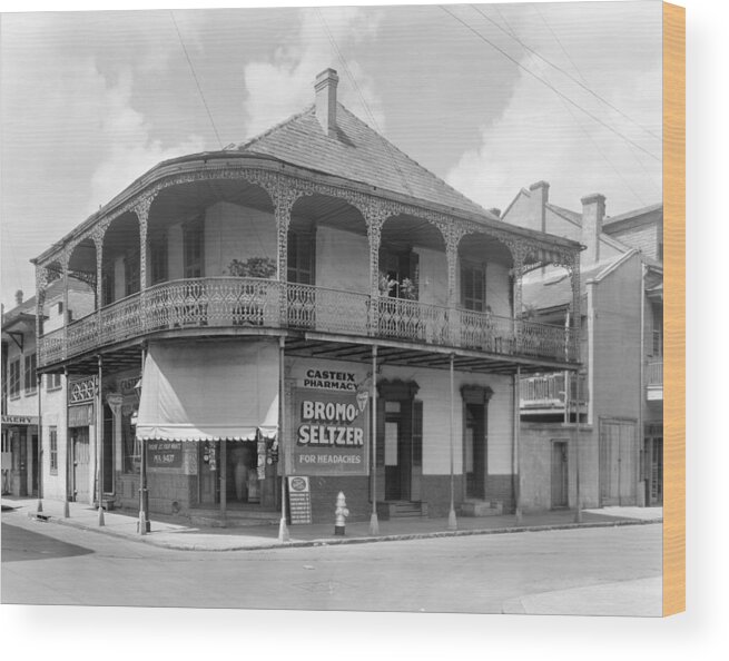 1938 Wood Print featuring the photograph New Orleans Pharmacy by The Granger Collection