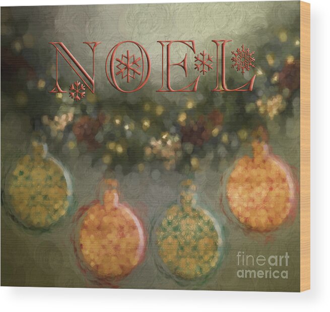 Christmas Wood Print featuring the photograph Noel by Pam Holdsworth