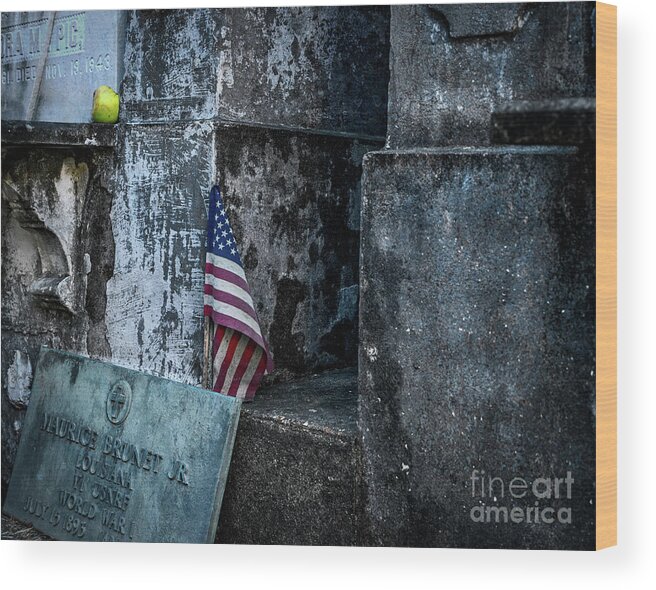 Lafayette 1 Wood Print featuring the photograph NOLA Lafayette cemetery #1 by Izet Kapetanovic