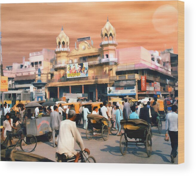 India Wood Print featuring the photograph Old Dehli by Kurt Van Wagner