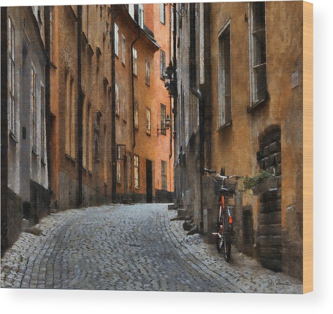Stockholm Wood Print featuring the photograph Old Stockholm by Joe Bonita