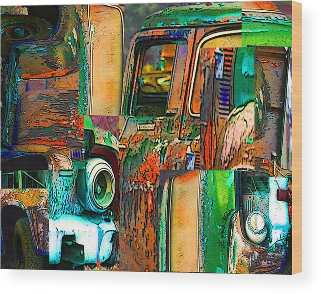 Old Truck Wood Print featuring the photograph Old Trucks by Robert Meanor
