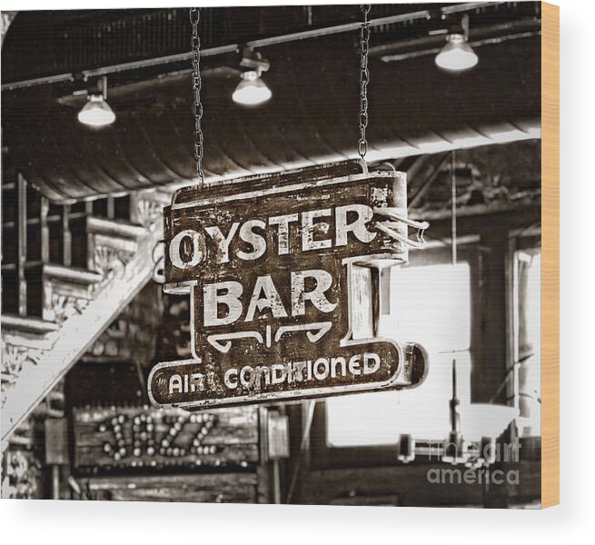 New Orleans Wood Print featuring the photograph Oyster Bar by Jarrod Erbe
