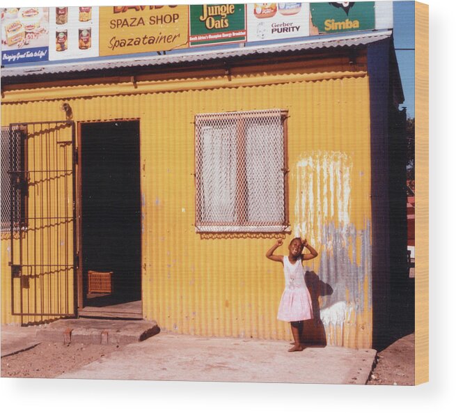 South Africa Wood Print featuring the photograph Langa Tienda by Kerry Obrist
