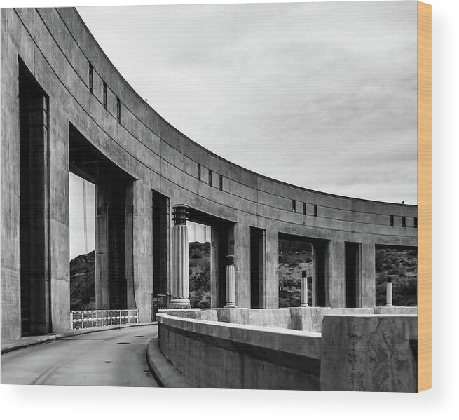 Arizona Wood Print featuring the photograph Parker Dam by Pamela S Eaton-Ford
