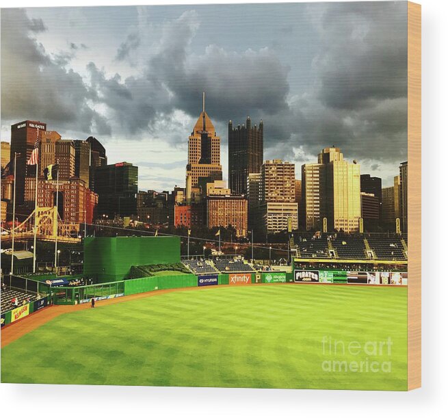 Pittsburgh Wood Print featuring the photograph Pnc Park by Michael Krek