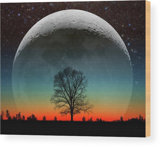Astronomy Wood Print featuring the photograph Really Big Deal by Larry Landolfi