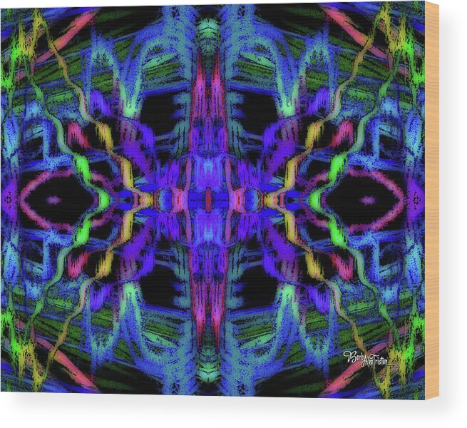156 Of 200 Wood Print featuring the photograph Rings of Fire Dopamine #156 by Barbara Tristan