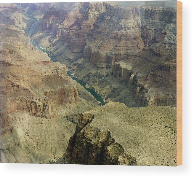 Grand Canyon Wood Print featuring the photograph Scenic Grand Canyhon and Colorado River by M K Miller