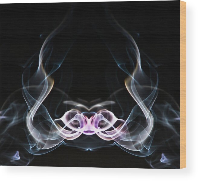 Fine Art Photography Wood Print featuring the photograph Smoke #4 by John Strong