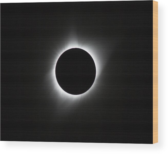 Photosbymch Wood Print featuring the photograph Solar Eclipse, August 2017 by M C Hood