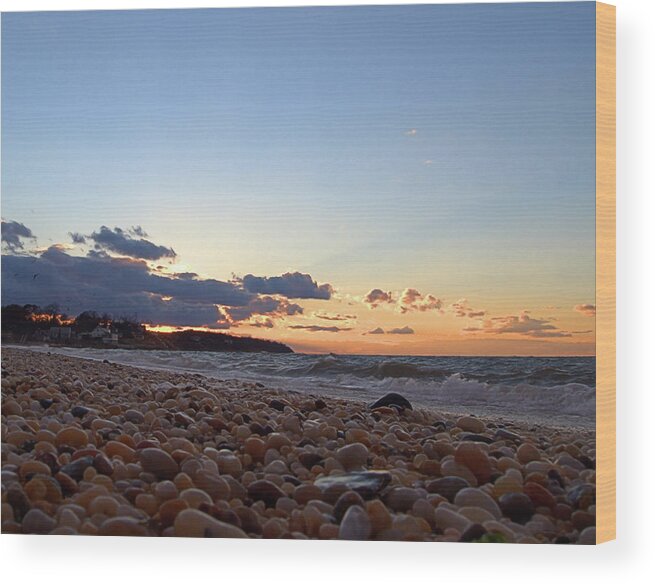 Seas Wood Print featuring the photograph Southold Beach by Newwwman