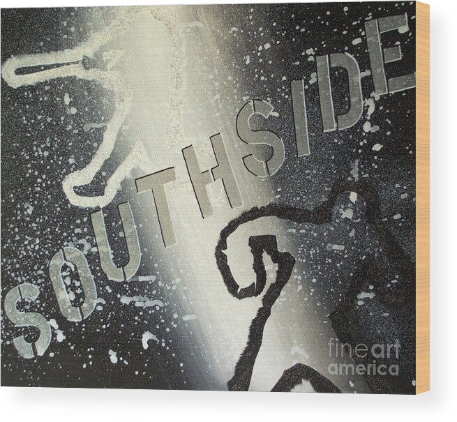 White Sox Wood Print featuring the painting Southside Sox by Melissa Jacobsen