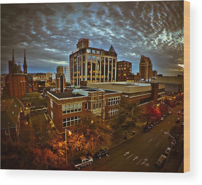  Wood Print featuring the photograph St. Paul Twilight by Just Birmingham