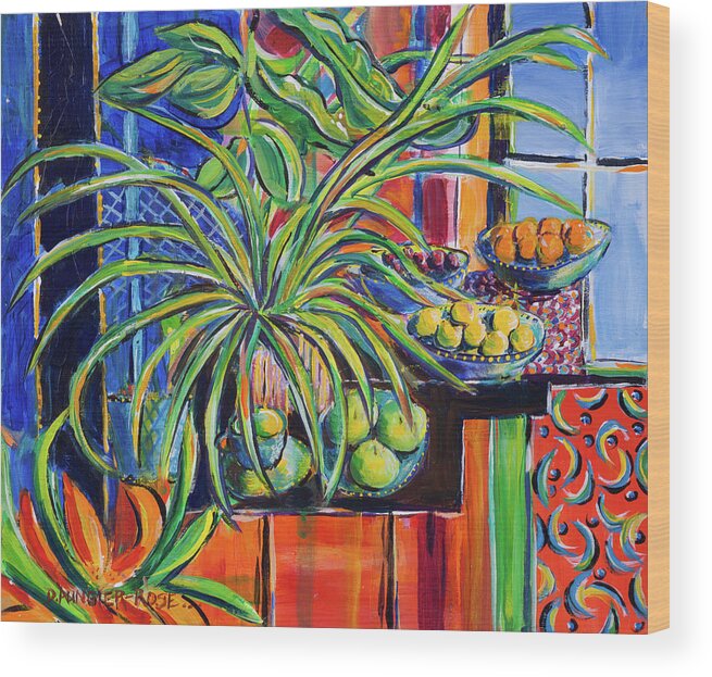 Acrylic Wood Print featuring the painting Still Life After Matisse by Seeables Visual Arts