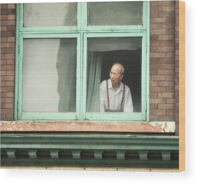 Vancouver Window Portrait Wood Print featuring the photograph Street View by Laurie Stewart