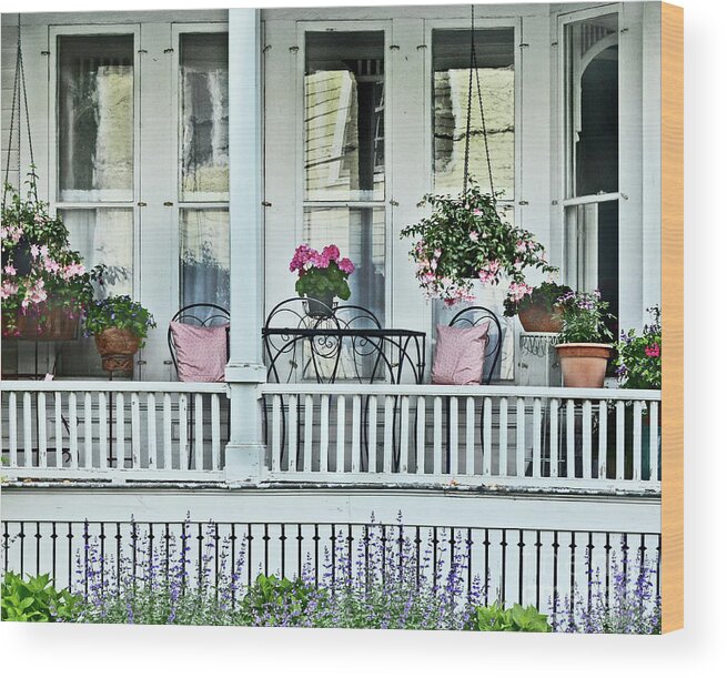 Porch Wood Print featuring the photograph Summer Breezes by Dianne Morgado