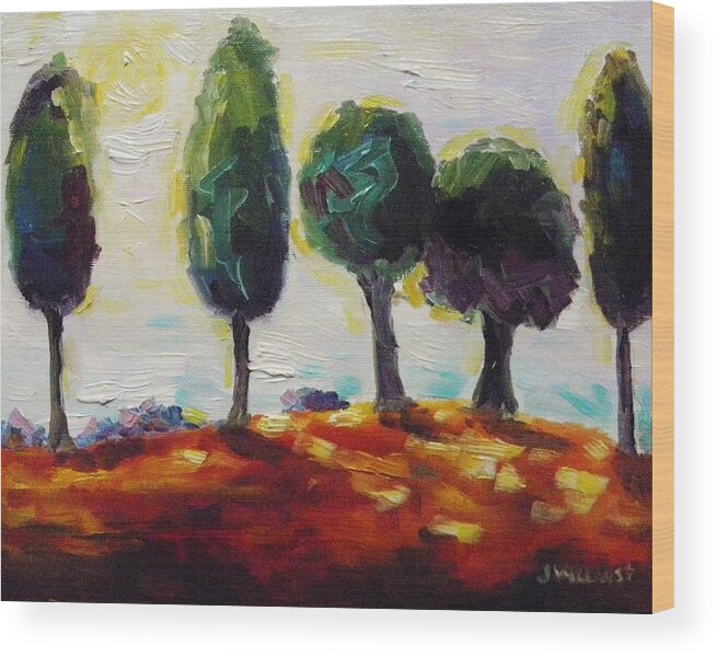 Summer Glow Wood Print featuring the painting Summer Glow by John Williams