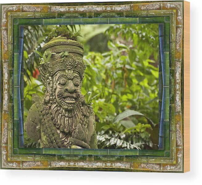 Mandalas Wood Print featuring the photograph Temple Guardian by Bell And Todd
