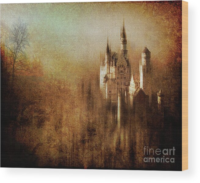 Nag004479a Wood Print featuring the digital art The Castle by Edmund Nagele FRPS