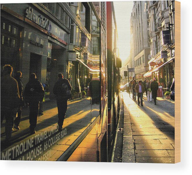 Bus Wood Print featuring the photograph The light poured in..... by Russell Styles