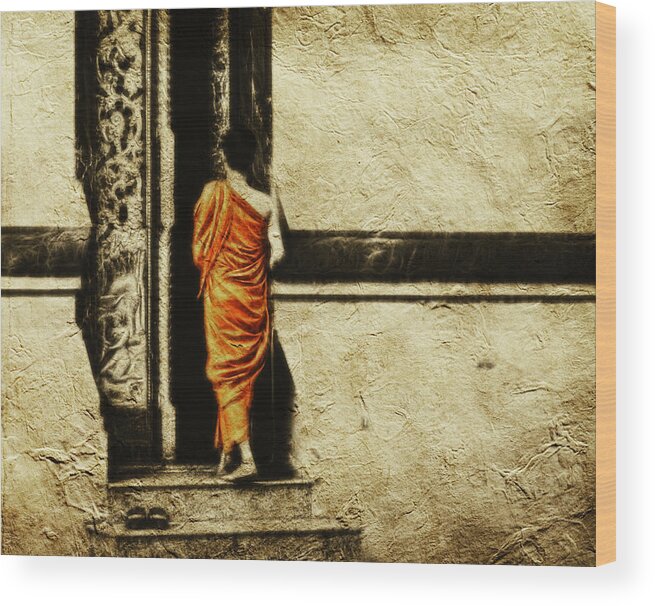 Buddha Wood Print featuring the photograph Time for Prayer by Cameron Wood