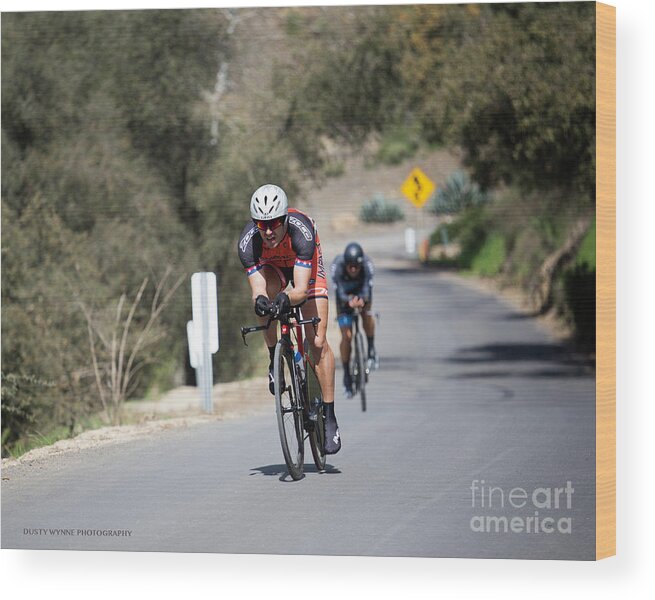 Tour Of Murrieta Wood Print featuring the photograph Time Trial 10 by Dusty Wynne