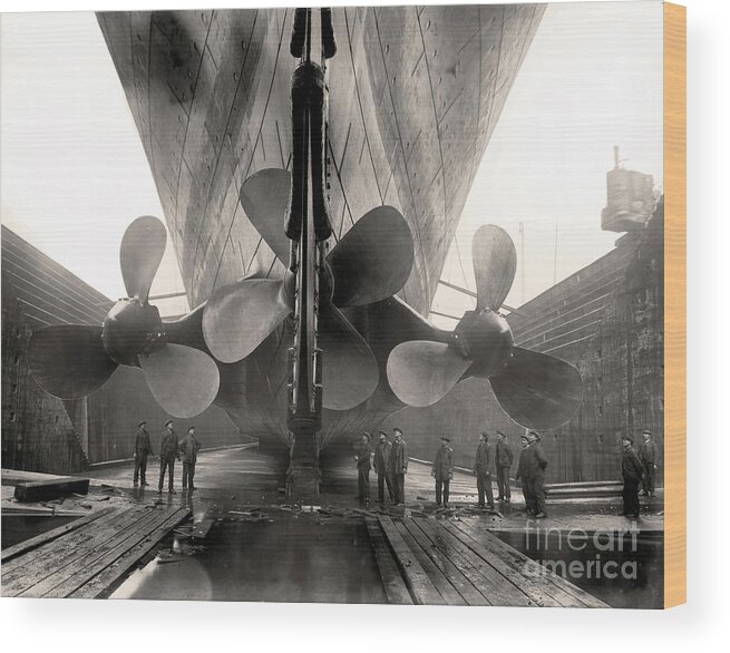 Titanic Wood Print featuring the photograph Titanic's Propellers by Doc Braham