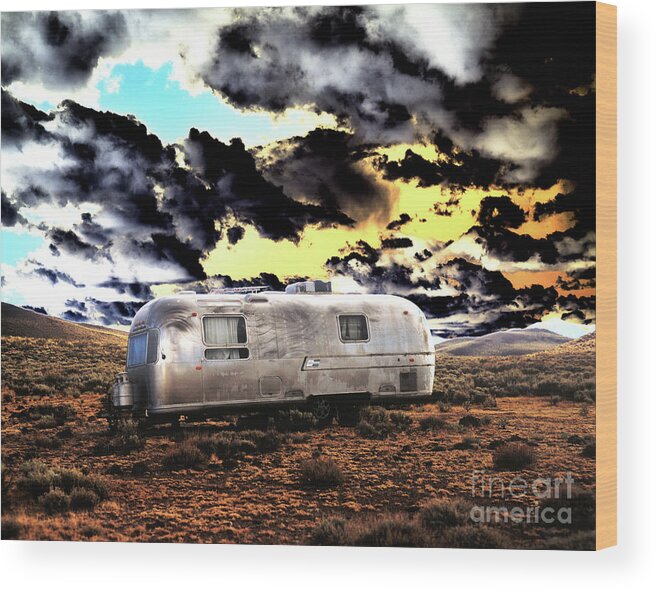 Trailer Wood Print featuring the photograph Trailer by Jim And Emily Bush