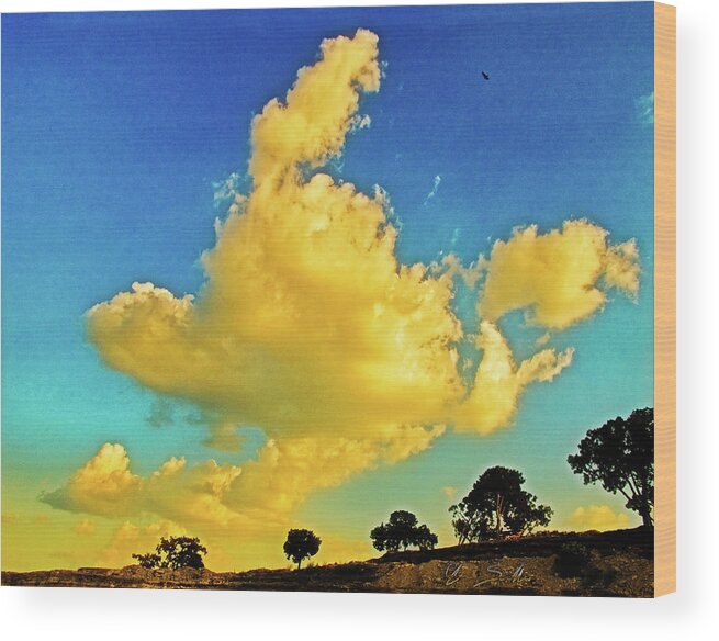 Art Wood Print featuring the photograph Treeline by Chas Sinklier
