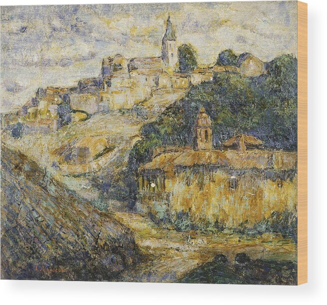 Spain Wood Print featuring the painting Twilight In Spain by Ernest Lawson